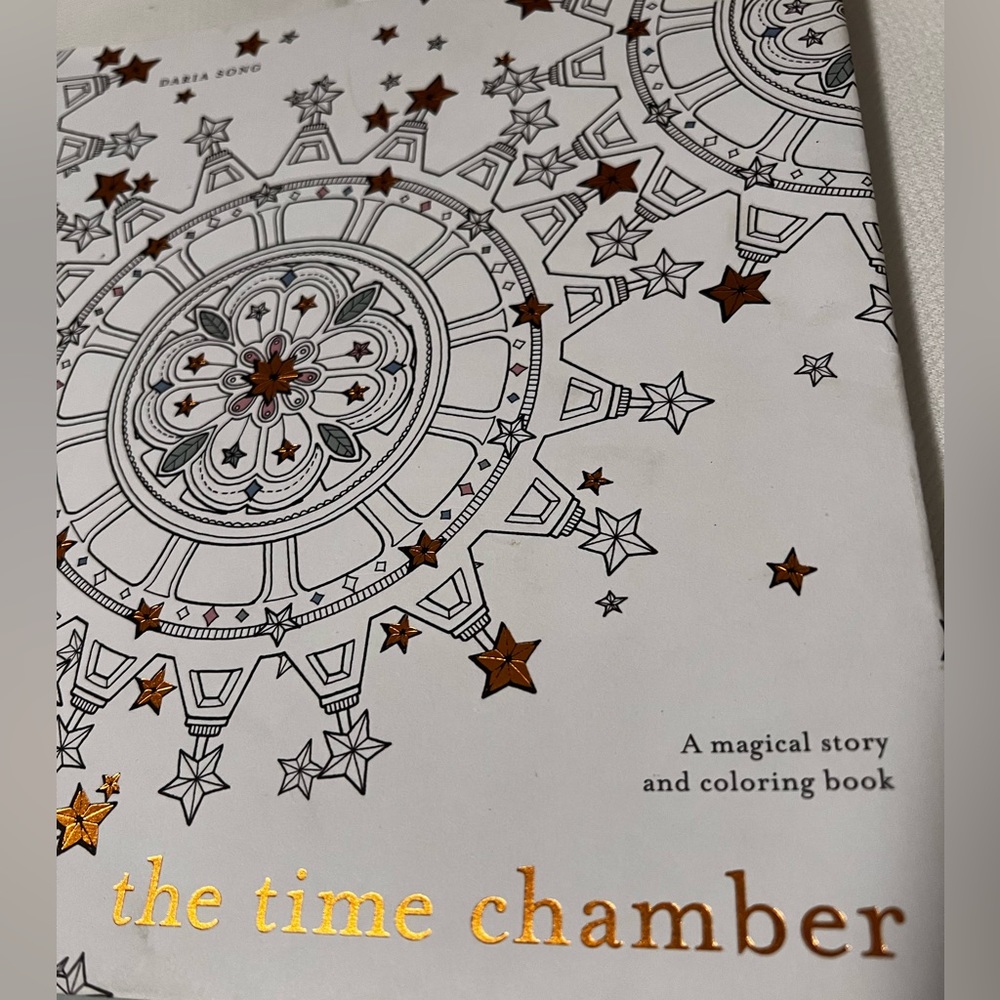 The Time Chamber: A Magical Story Coloring Book pens pencils adult/child fantasy
